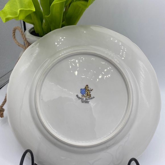 Vintage Set of 6 Royal Germany Tettau Salad Plates Shabby Cottage Gorgeous - Picture 4 of 7